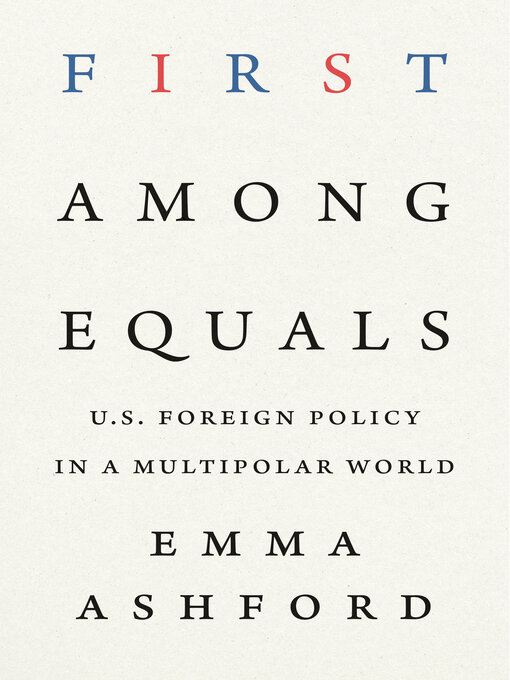 Title details for First Among Equals by Emma Ashford - Wait list